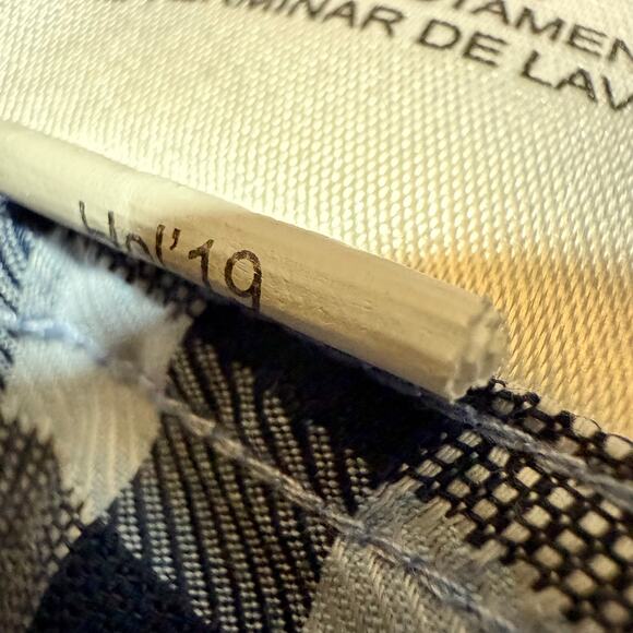 Ben Sherman S 14-14.5 32-33 Gingham Plaid Blue Button Down Shirt Preppy Formal - Picture 9 of 10